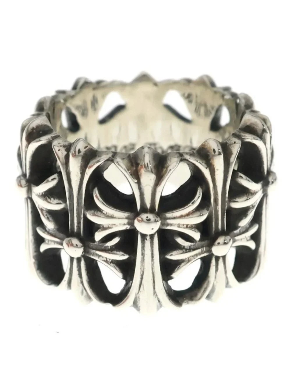 Chrome Hearts Cemetery Cross Silver Ring